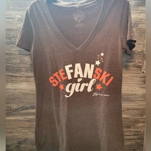 Cleveland GV Art STEFANSKI GIRL BROWNS Womens Shirt Size Medium
